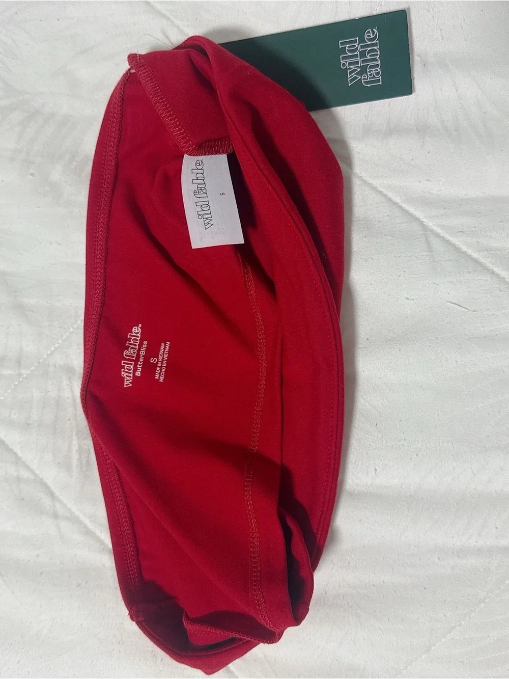 NWT Wild Fable Red Strapless Bandeau